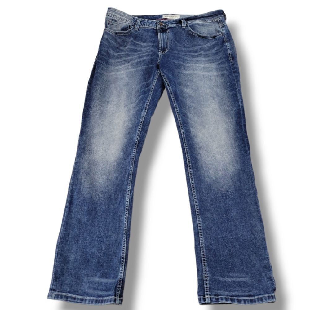 Projek Raw Jeans Size 38 W39" x L31" HIRI Skinny Jeans Stretch Blue Denim Pants